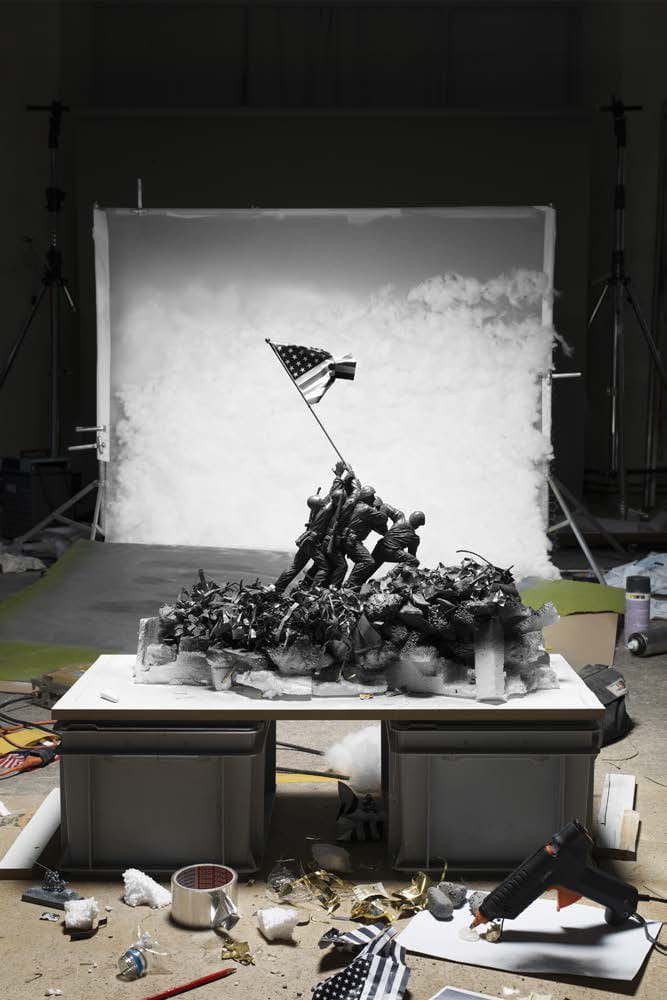 Making of "Raising the Flag on Iwo Jima (by Joe Rosenthal, 1945)